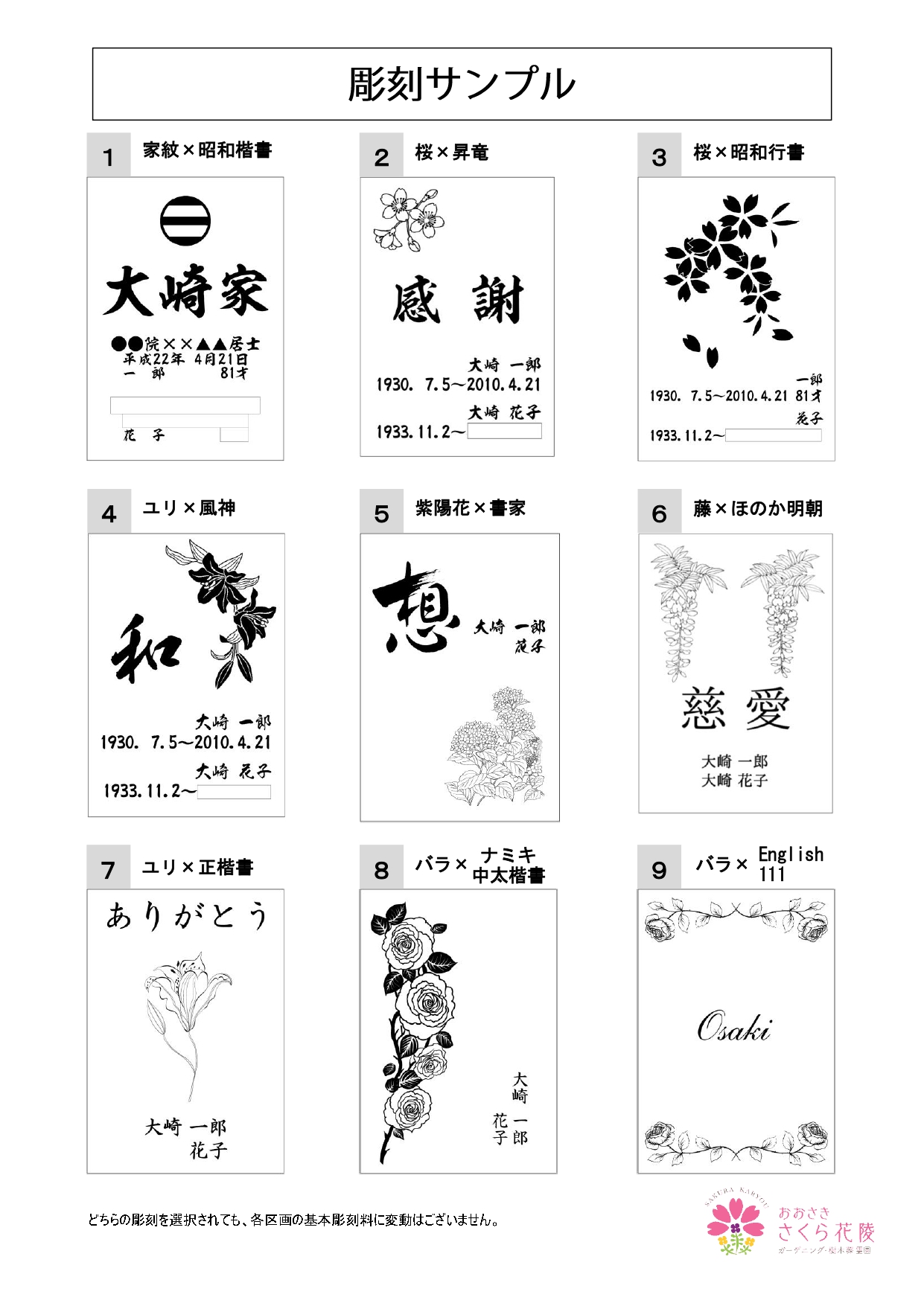 彫刻について おおさきさくら花陵 佐藤石材工業ブログ